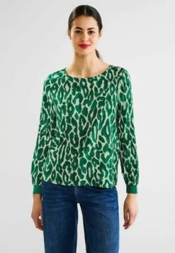 STREET ONE MIT LEO PRINT - Bluse - Grün -Modekleidung 003dcb07d0f0449cb73af67344bcdf19 1