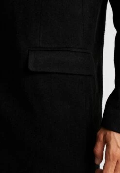 Pier One Klassischer Mantel - Black -Modekleidung 028e03b31d4e49969839eb6f60af05ac