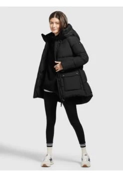 Khujo PHEOBE - Wintermantel - Schwarz -Modekleidung 029f8da883754c0fa824881fc0d2311e