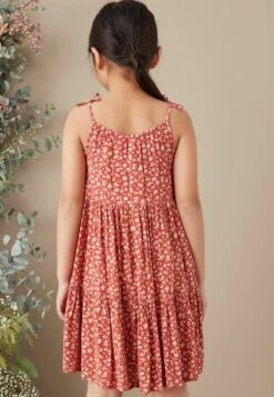 Next TIERED STRAPPY STANDARD - Freizeitkleid - Orange Ditsy -Modekleidung 05218fefa127494ba49a64261aa5e100