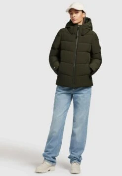 Khujo FAMES - Winterjacke - Dunkelgrün -Modekleidung 0538a4bb088f4a26b486a5b7bc0de474