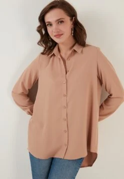 LELA Hemdbluse - Mink -Modekleidung 15b1c36498ce420d8003777625e8e147