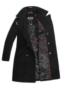 Marikoo NANAKOO - Klassischer Mantel - Black -Modekleidung 1899a7319435460c99fc1e64e36b4d40