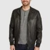 Bugatti LEONARDO - Lederjacke - Schwarz 2 Bugatti LEONARDO - Lederjacke - Schwarz -Modekleidung 227de301bcff4d99ace034e9bfcf8421