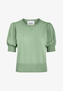 Minus LIVA - T-Shirt Basic - Basil Green Melange -Modekleidung 28c02aea0c8e449e922e5f87f9be64fb