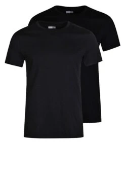 Pier One 2 PACK - T-Shirt Basic - Black -Modekleidung 2de0d41f5c384ef9935cd04e81aa9048 1