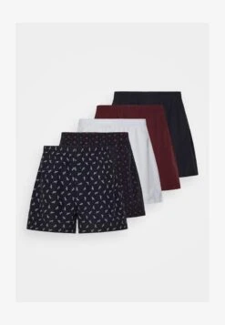 Pier One 5 PACK - Boxershorts - Dark Blue/bordeaux/ Blue -Modekleidung 3422d9ed8c4f49da9db171652d2bfcfc