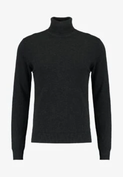 Pier One Strickpullover - Mottled Dark Grey -Modekleidung 344bd2688f214fee9e46ecb912371814