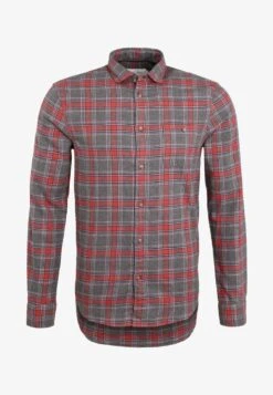 Pier One Hemd - Grey/coral -Modekleidung 3c54537d480e44568ceab76ddefde4e0