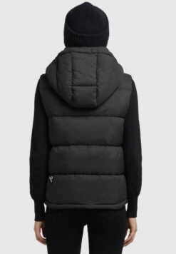 Khujo EDEN MATT - Weste - Schwarz -Modekleidung 4174607aa73548fc829c44dff9d8883b