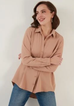 LELA Hemdbluse - Mink -Modekleidung 463893605e26497e851c01c6e541b50c