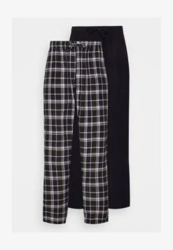 Pier One 2 PACK - Nachtwäsche Hose - Dark Blue -Modekleidung 529290e98e334fe58278de95b194e623