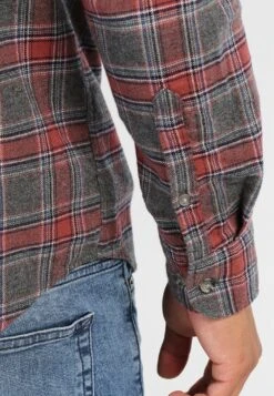 Pier One Hemd - Grey/coral -Modekleidung 551953d0ad2d49119280dd58cb3b0bb3