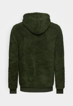 Pier One BORG ZIP-UP JACKET - Fleecejacke - Dark Green -Modekleidung 593c769d852144a4b76c300eb08daff6