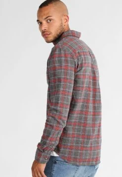 Pier One Hemd - Grey/coral -Modekleidung 62192d2e542d4a69a08273483006118b