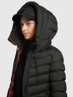 Khujo TUHANI2 MATT - Wintermantel - Schwarz -Modekleidung 652e809bbde6429b88fbc4e88bcd61a5