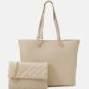 Anna Field SET - Shopping Bag - Beige -Modekleidung 67c633884c8f4d2cb75c93a7bbf327e3
