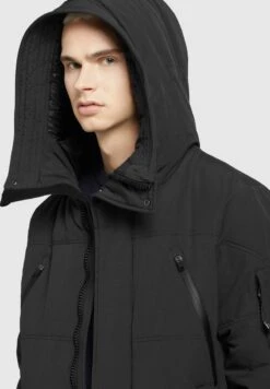 Khujo CLOYD - Wintermantel - Schwarz -Modekleidung 76ae1b3c27124d89b1f60317901065a3