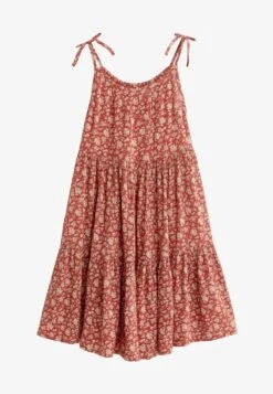 Next TIERED STRAPPY STANDARD - Freizeitkleid - Orange Ditsy -Modekleidung 798666d3e53b476d8cf0cde65091f040