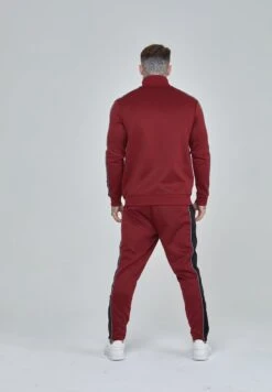 SikSilk VELOUR PANELLED - Jogginghose - Burgundy -Modekleidung 7a82ba74f0ba401cae47e9969f05759d