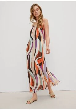 Comma Maxikleid - Brown Aop -Modekleidung 874548f66c904062803e31583489a2d6