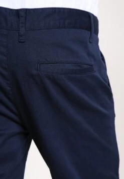 Pier One SLIM FIT CHINO - Chino - Dark Blue -Modekleidung 87f77f60c54e446dbcde35fa0b5a2ae9