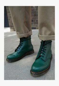 Dr. Martens 1460 BOOT - Schnürstiefelette - Green Smooth -Modekleidung 8f0f0754f0f54b599c78a4233ef1b4bf