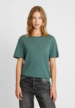 Pier One T-Shirt Basic - Green Melange -Modekleidung 9172012019a7477d89b6d5c8e5bedb98