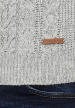Pier One Strickpullover - Mottled Grey -Modekleidung 98e400a2e6784522b8ea9f8eb6bf3691