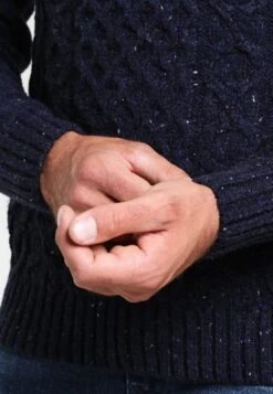 Pier One Strickpullover - Mottled Dark Blue -Modekleidung a048db5e31ba4f3589df0abe92fd4cb7