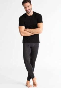 Icebreaker MERINO ANATOMICA SS CREWE - Unterhemd/-shirt - Black/monsoon -Modekleidung ab4dd2f4f2054406be5029b2802f4efa