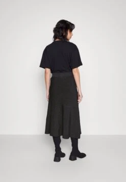 FLARE GABRIEL SHINE MIDI SKIRT - A-Linien-Rock - Deep Coal -Modekleidung ab817c123ad64037868e288329d1c369