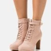 Schnürstiefelette - Light Pink 1 Schnürstiefelette - Light Pink -Modekleidung ae24a3aa17a14e2b8b3a060160935e11