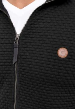 Indicode Jeans BERMIE - Sweatjacke - Black -Modekleidung b571643bd8c84dc5931fb4247ff567ff