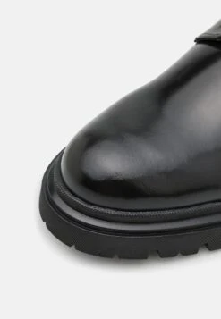 YOURTURN Leather UNISEX - Sportlicher Schnürer - Black -Modekleidung b5ccc4155fda4429aad0df5e4fcdb0da