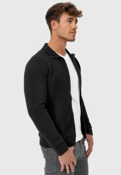 Indicode Jeans BERMIE - Sweatjacke - Black -Modekleidung b8e0b0cb20054b09aa21a3c7b58a883c