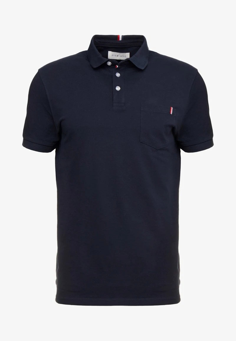 Pier One TRICOLORE TRIM POLO - Poloshirt - Black 8 Pier One TRICOLORE TRIM POLO - Poloshirt - Black – Bild 6