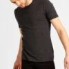 Icebreaker MERINO ANATOMICA SS CREWE - Unterhemd/-shirt - Jet Heather/black -Modekleidung c1d1c2b604524f5380e66dae95a3f373