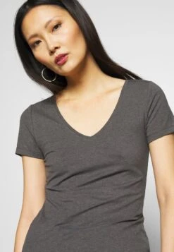 Anna Field 3 PACK - T-Shirt Basic - Black, White -Modekleidung c7a6b2b345ee483ca979cbe4d3dc88bc