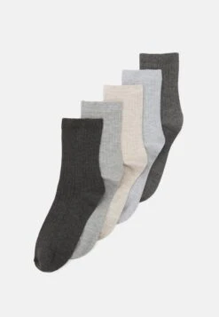 Anna Field 5 PACK - Socken - Beige/black/grey -Modekleidung c9d3ce9961794b6aa47248952f7fb165