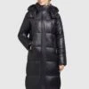 Khujo MELONA SHINY - Wintermantel - Schwarz -Modekleidung ced70b3cab7e4ac7a8f05e854ace923d