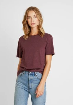 Pier One T-Shirt Basic - Bordeaux Melange -Modekleidung d234511c84ac41259e22234949318da7