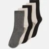Anna Field 5 PACK - Socken - Beige/black/grey -Modekleidung dea7449edcb441f7b7474480476e34b4