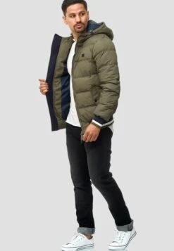 Indicode Jeans REGULAR FIT - Winterjacke - Dark Green -Modekleidung e436e4829b5a4688a6530e94d3d0f837
