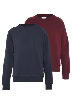 Pier One 2 PACK - Sweatshirt - Dark Blue/bordeaux -Modekleidung e8ca40f9b80c4f6f9ec83d1f66be0f35 1