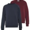 Pier One 2 PACK - Sweatshirt - Dark Blue/bordeaux -Modekleidung e8ca40f9b80c4f6f9ec83d1f66be0f35