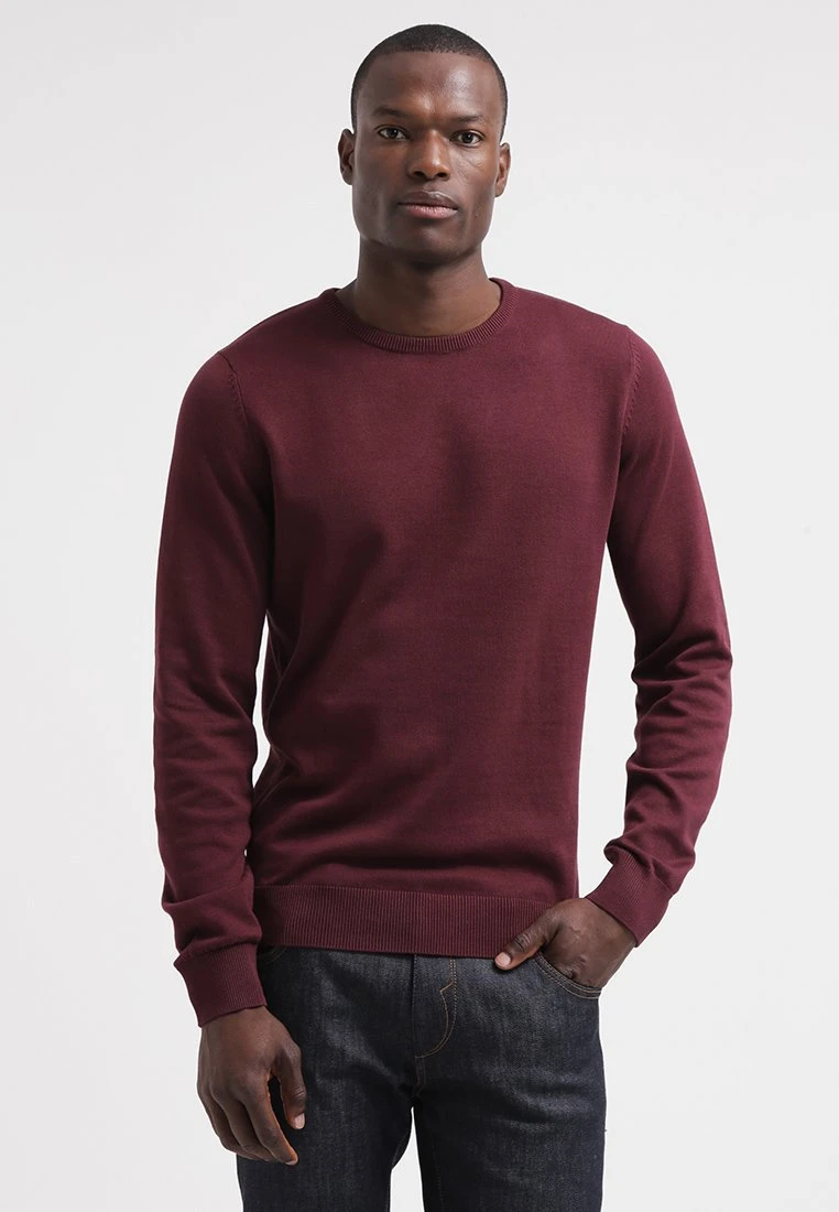 Pier One BASIC CREWNECK - Strickpullover - Bordeaux 3 Pier One BASIC CREWNECK - Strickpullover - Bordeaux