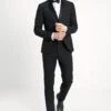 BASIC PLAIN BLACK TUX SUIT SLIM FIT - Anzug - Black 2 BASIC PLAIN BLACK TUX SUIT SLIM FIT - Anzug - Black -Modekleidung eb6e2f4ccba64f759b1327f1998f9617