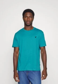 Pier One 5 PACK - T-Shirt Basic - White/blue/stone -Modekleidung ebd1d163bd364d90959dd05491c0f095