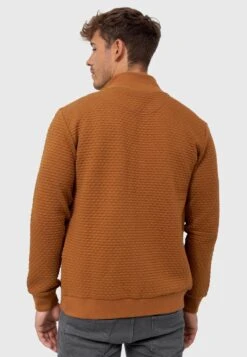 Indicode Jeans BERMIE - Sweatjacke - Mottled Brown -Modekleidung f1581c0450f74620968030608dc18b36